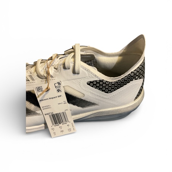 NWT Adidas adizero baseball cleats white and black size 9.5 men’s - Picture 5 of 5